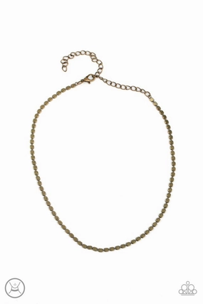 Superb Present Comfort Wear Paparazzi Accessories ?When in CHROME - Brass Necklace? Flat Rate Ship $4.50?