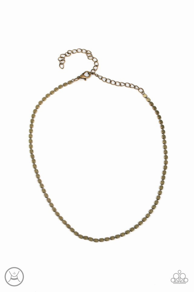 Superb Present Comfort Wear Paparazzi Accessories ?When in CHROME - Brass Necklace? Flat Rate Ship $4.50?