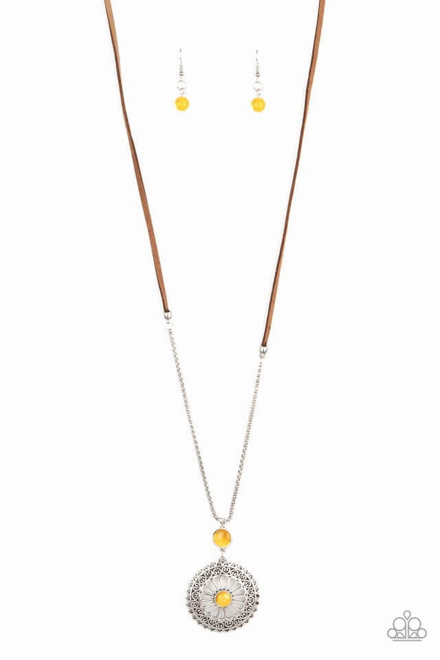 Paparazzi Accessories ?Where No MANDALA Has Gone Before - Yellow Necklace?Flat Rate Ship $4.50? High-End Style