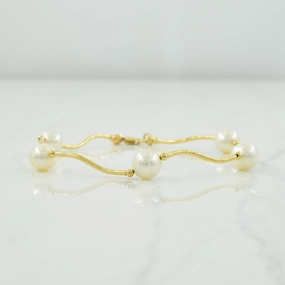 Pearl Bracelet | 12.00ctw | 7.25" | Sparkle Ready Inspired Feature