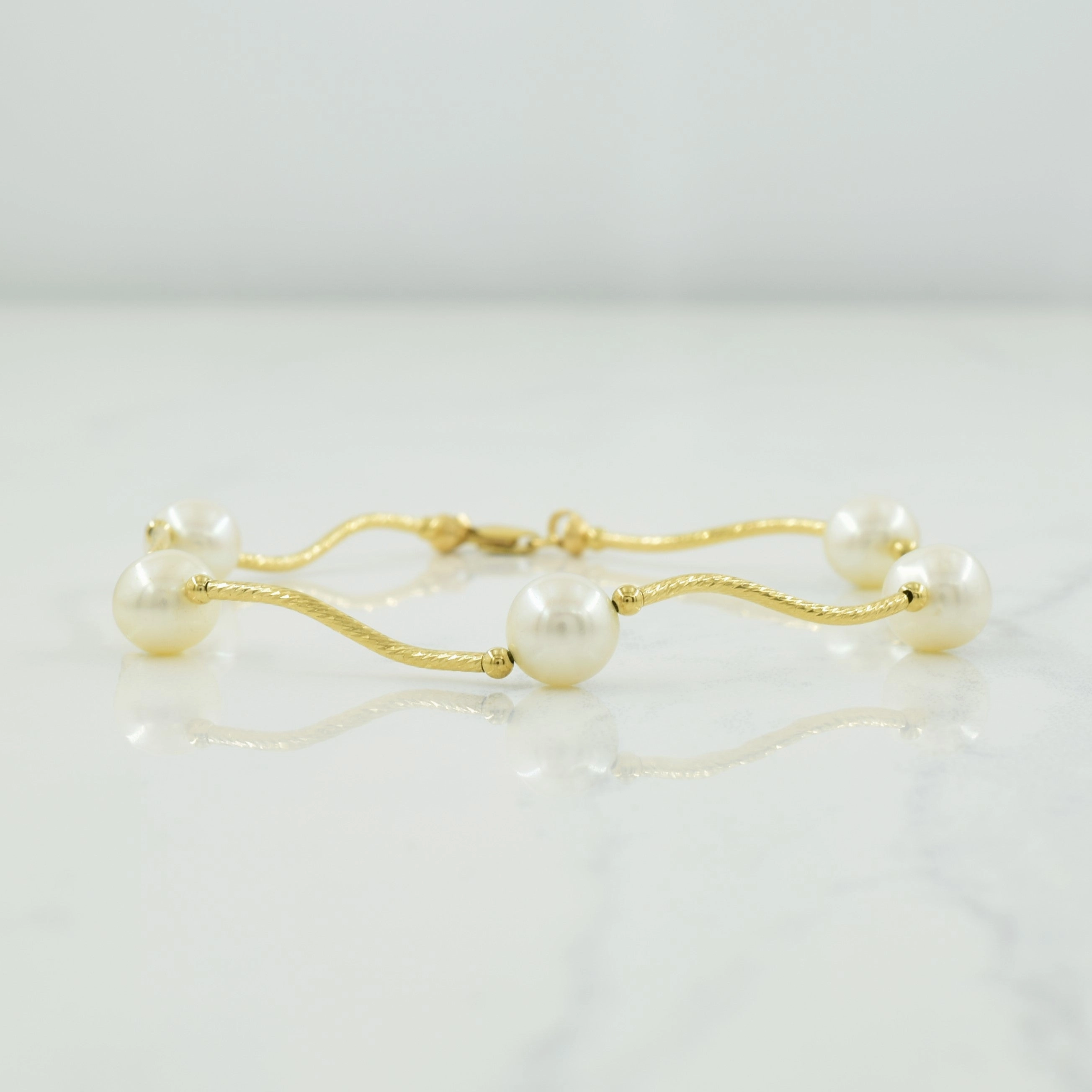 Pearl Bracelet | 12.00ctw | 7.25" | Sparkle Ready Inspired Feature