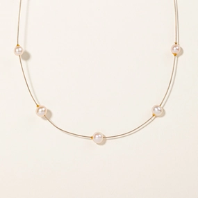 Pearl Choker Necklace | 16" | Exquisite Detailing Timeless Accessories