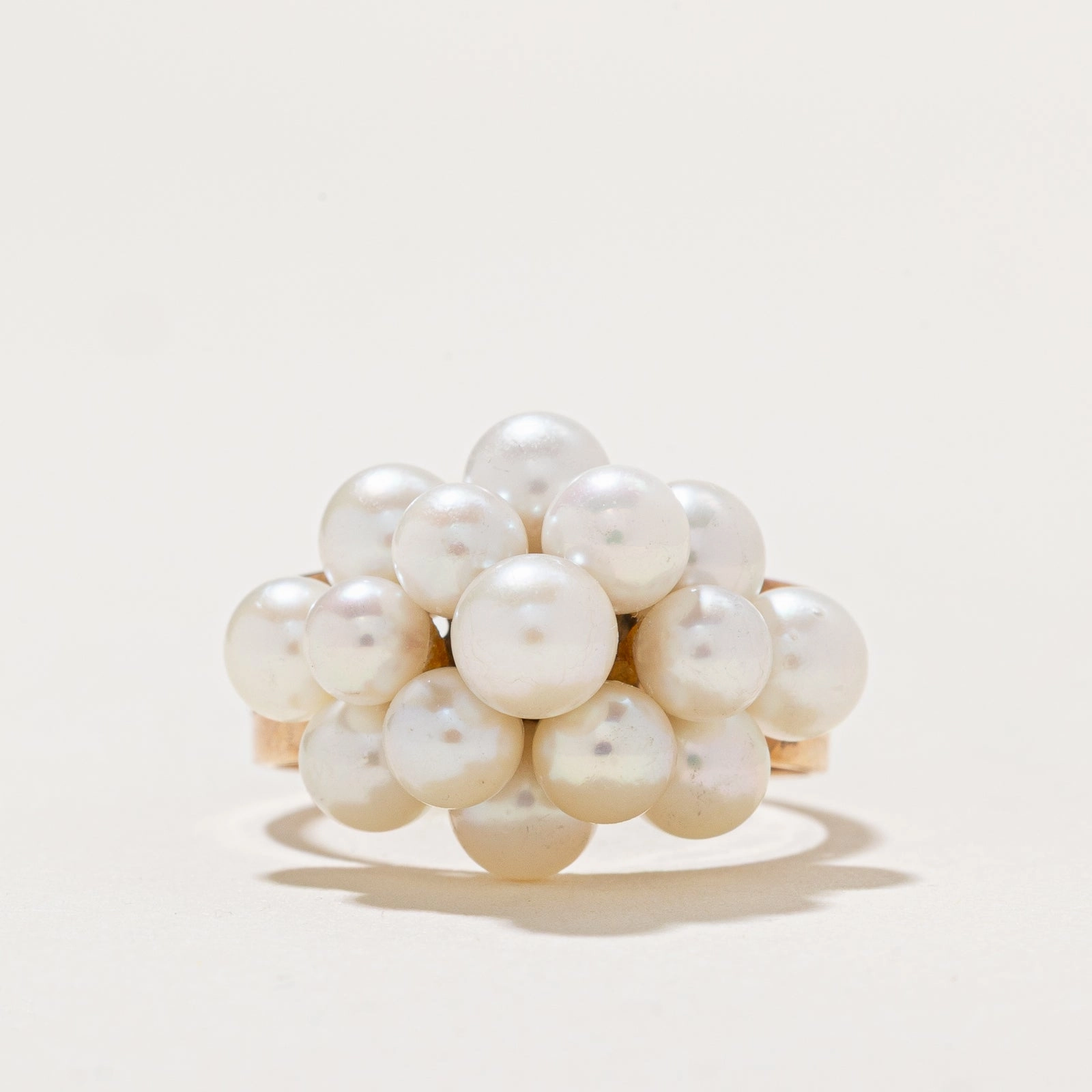 Pearl Cluster Cocktail Ring | SZ 6 Delicate Flash Luxury piece