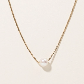 Unique Craft Handcrafted Design Shine Pearl Pendant Necklace | 23"|