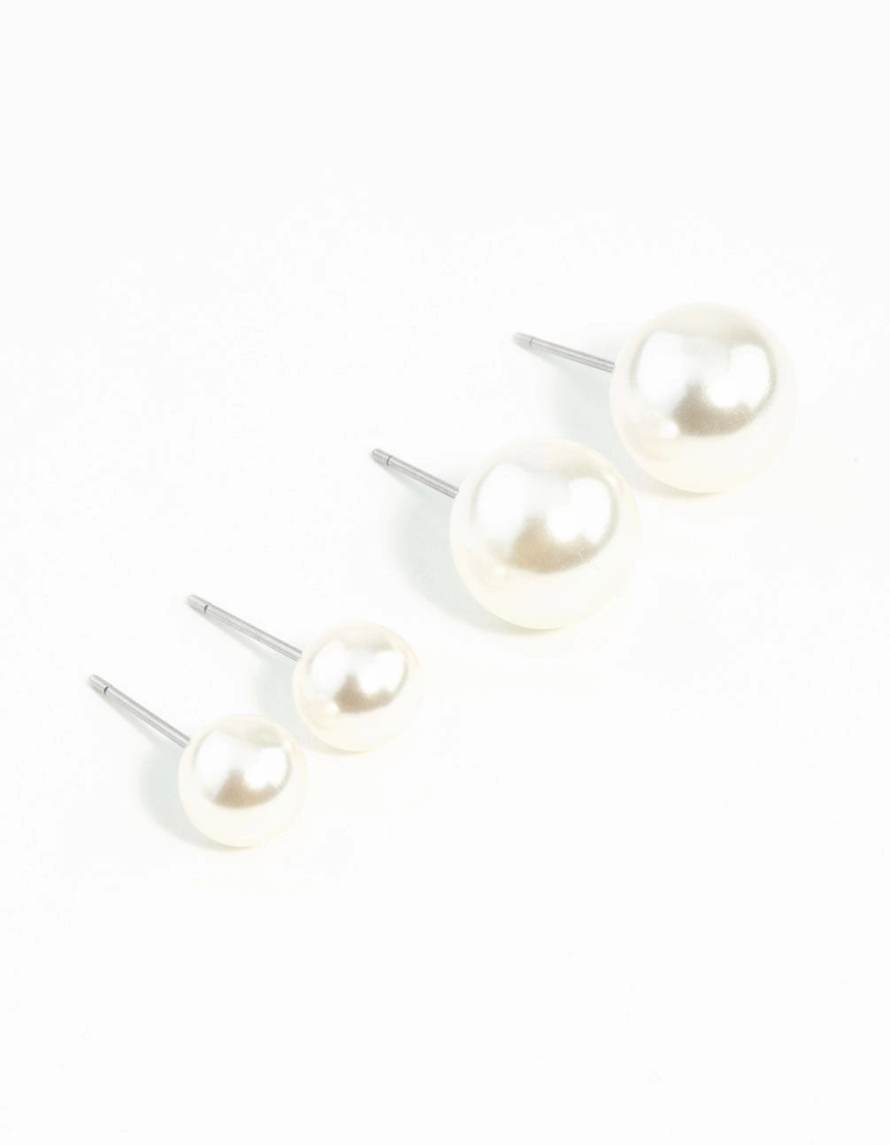 Pearl Stud Earring Pack Comfortable Product Lustrous Jewelry