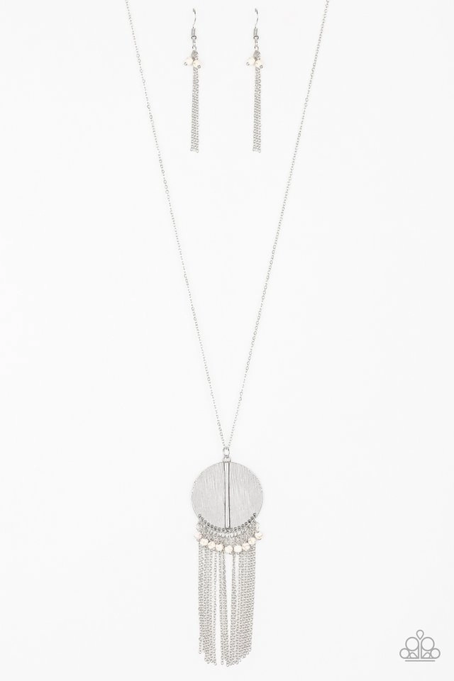 Versatile Design Everyday Highlight Paparazzi Accessories ?Get A ROAM! - White Necklace? Flat Rate Ship $4.50?