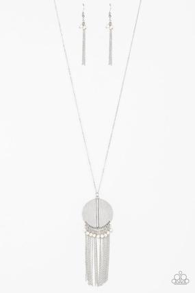 Versatile Design Everyday Highlight Paparazzi Accessories ?Get A ROAM! - White Necklace? Flat Rate Ship $4.50?