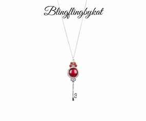 Paparazzi Accessories ? Unlock Every Door - Red Necklace?Flat Rate Ship $4.50? Lively Look