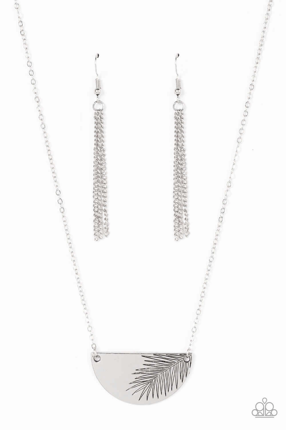 Paparazzi Accessories ?Cool, PALM, and Collected - Silver Necklace? Flat Rate Ship $4.50? Eternal Piece