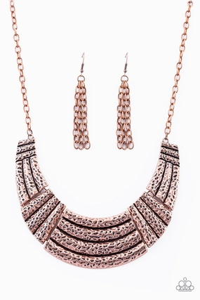 Paparazzi Accessories ? Ready To Pounce - Copper Necklace?Flat Rate Ship $4.50? Delicate Feature