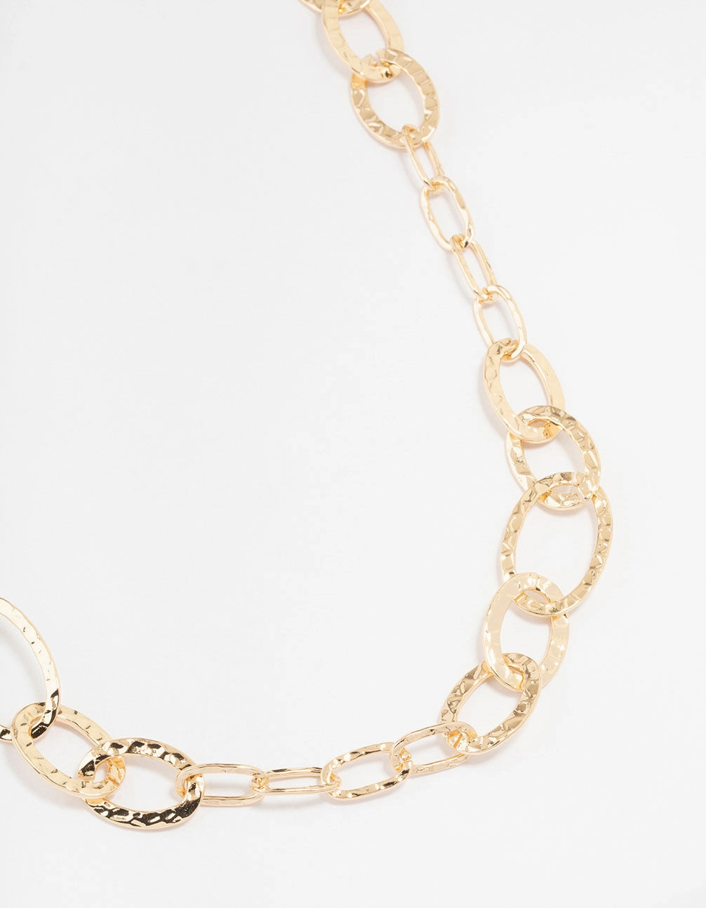 Gold Link Station Long Necklace Party Ready for youth