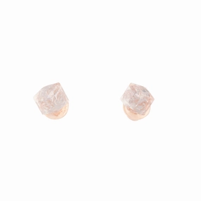 Brilliant Style Pink 3D Cube Stud Earrings