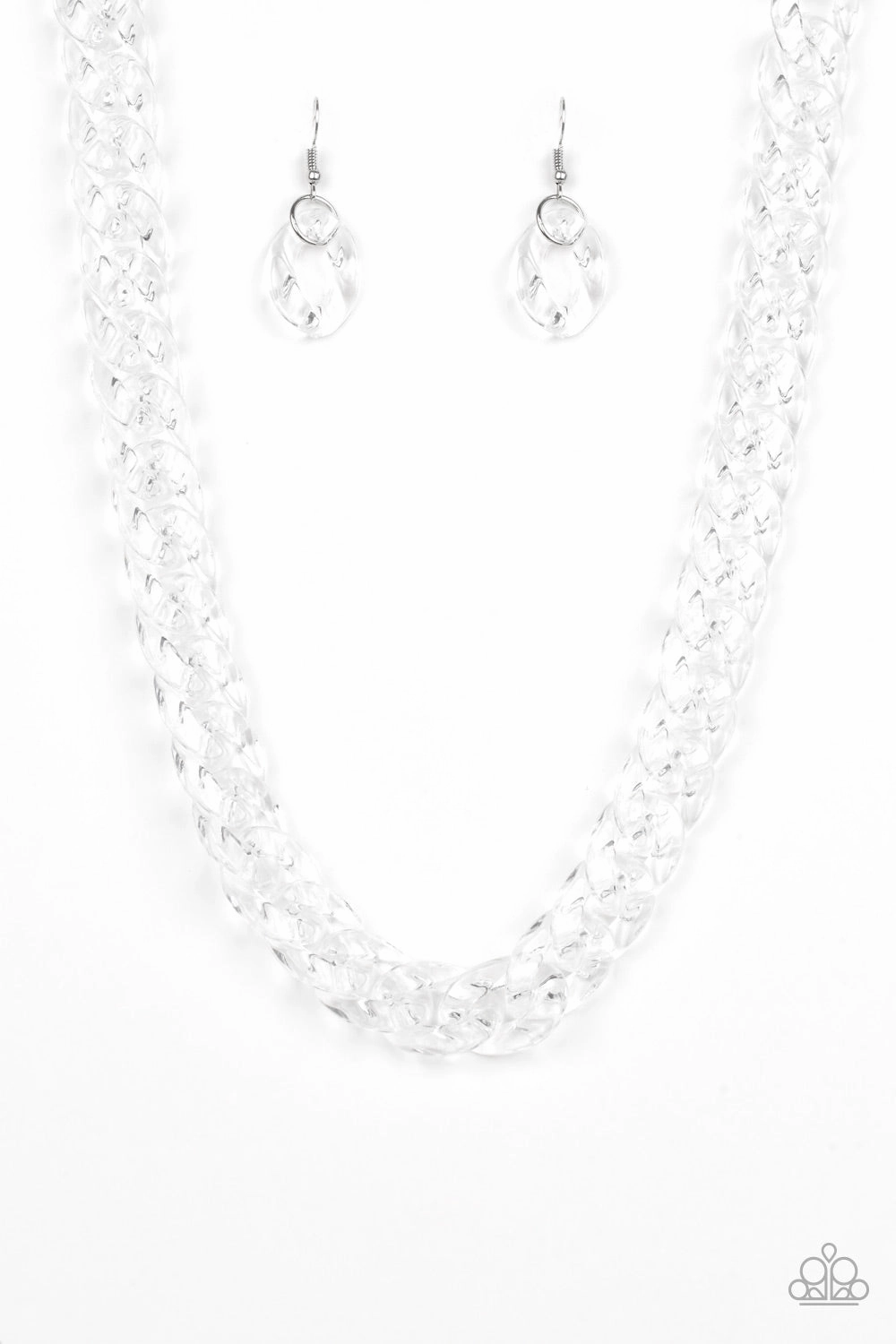 Versatile Design Paparazzi Accessories ? Put It On Ice - White Necklace?Flat Rate Ship $4.50?