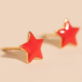 Enchanted Detail Star Spangled Stud Earrings