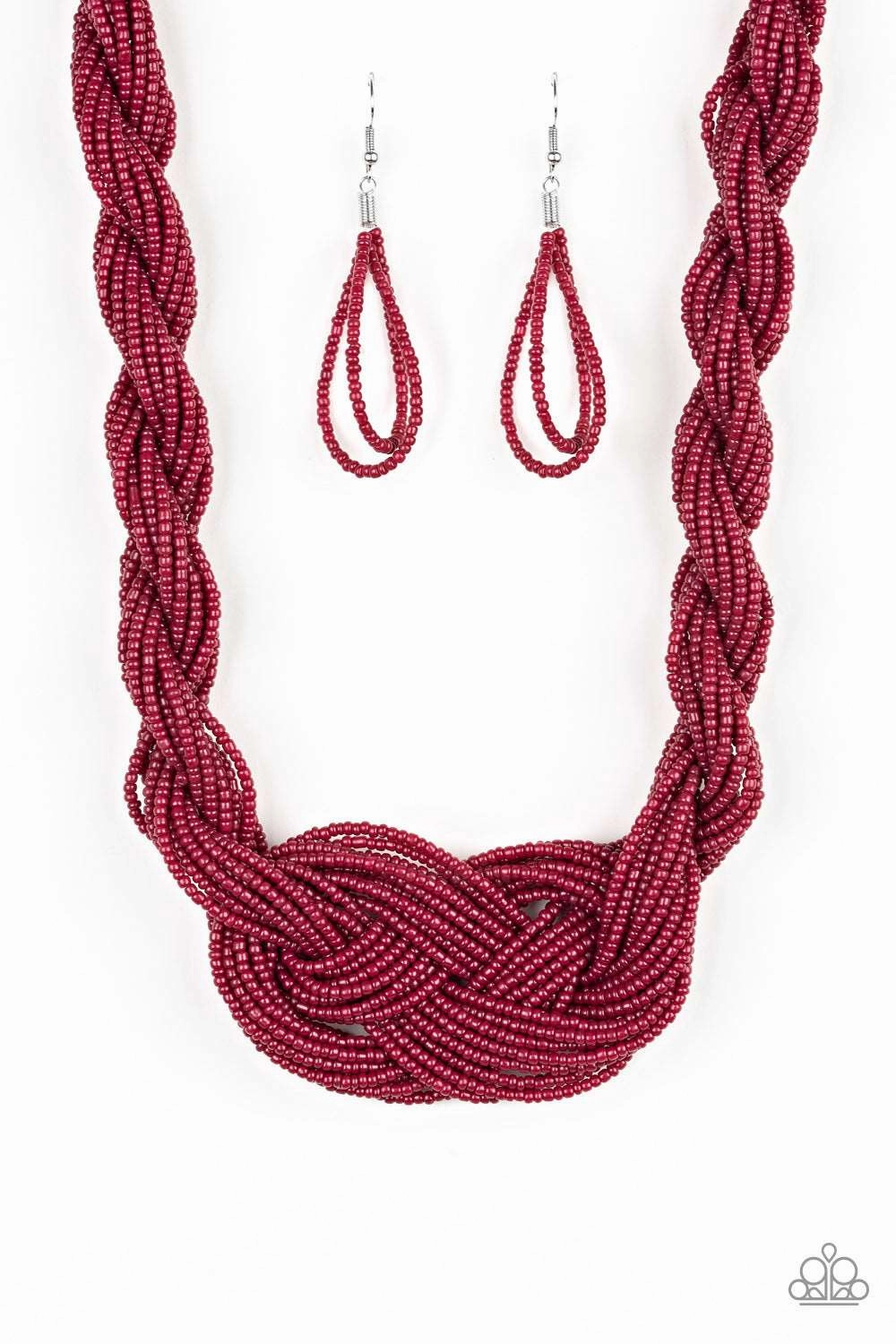 Retro Vibe Beautiful Style Paparazzi Accessories ? A Standing Ovation - Red Necklace?Flat Rate Ship $4.50?