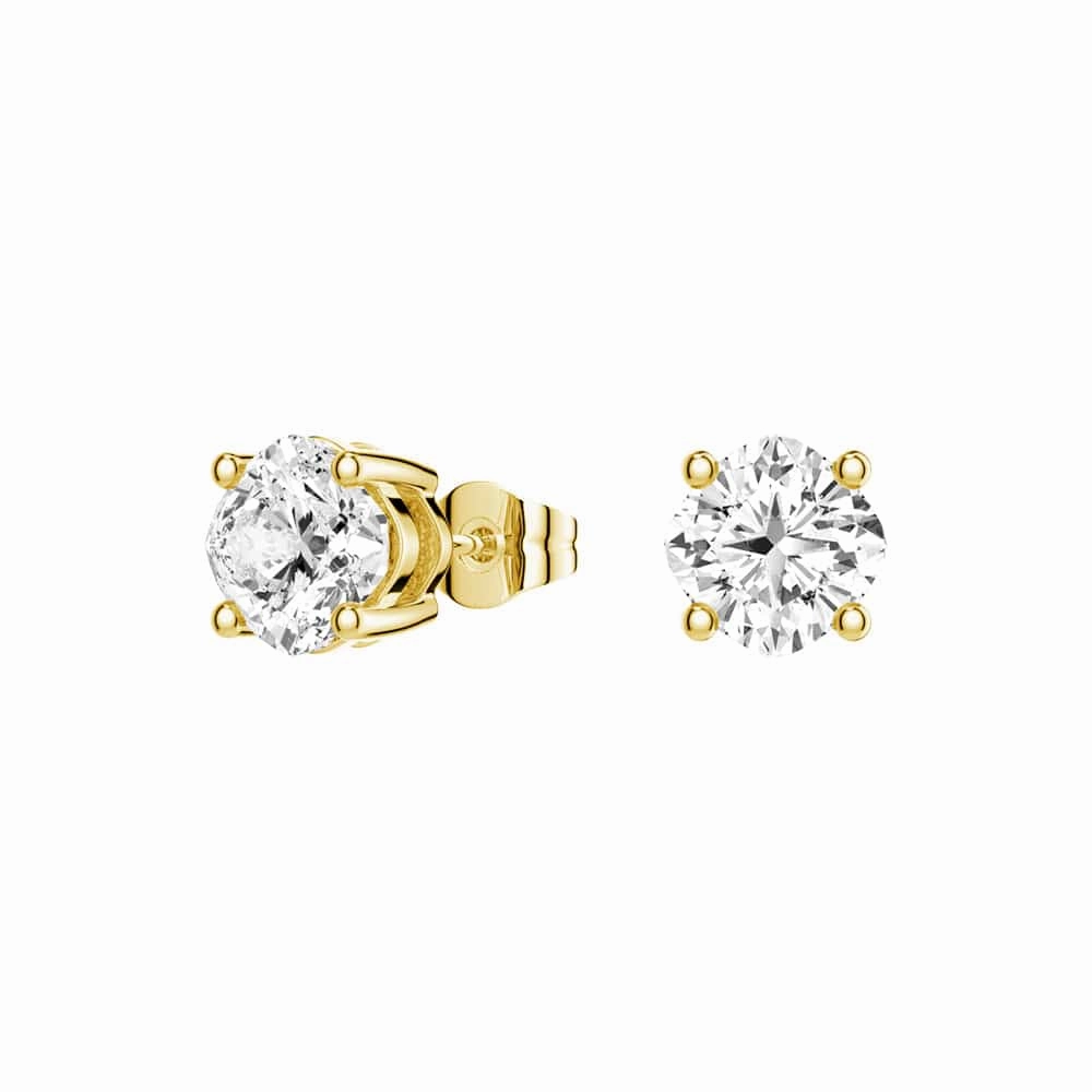 4 ctw Cushion Cut Moissanite 4 Prong Solitaire Stud Earrings Vacation Adornment
