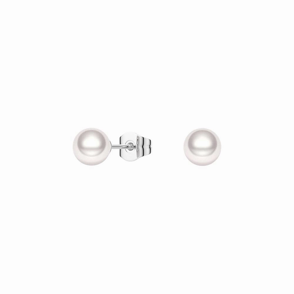 Sophisticated Element Social Piece 6mm Solitaire Freshwater Cultured Pearl Stud Earrings