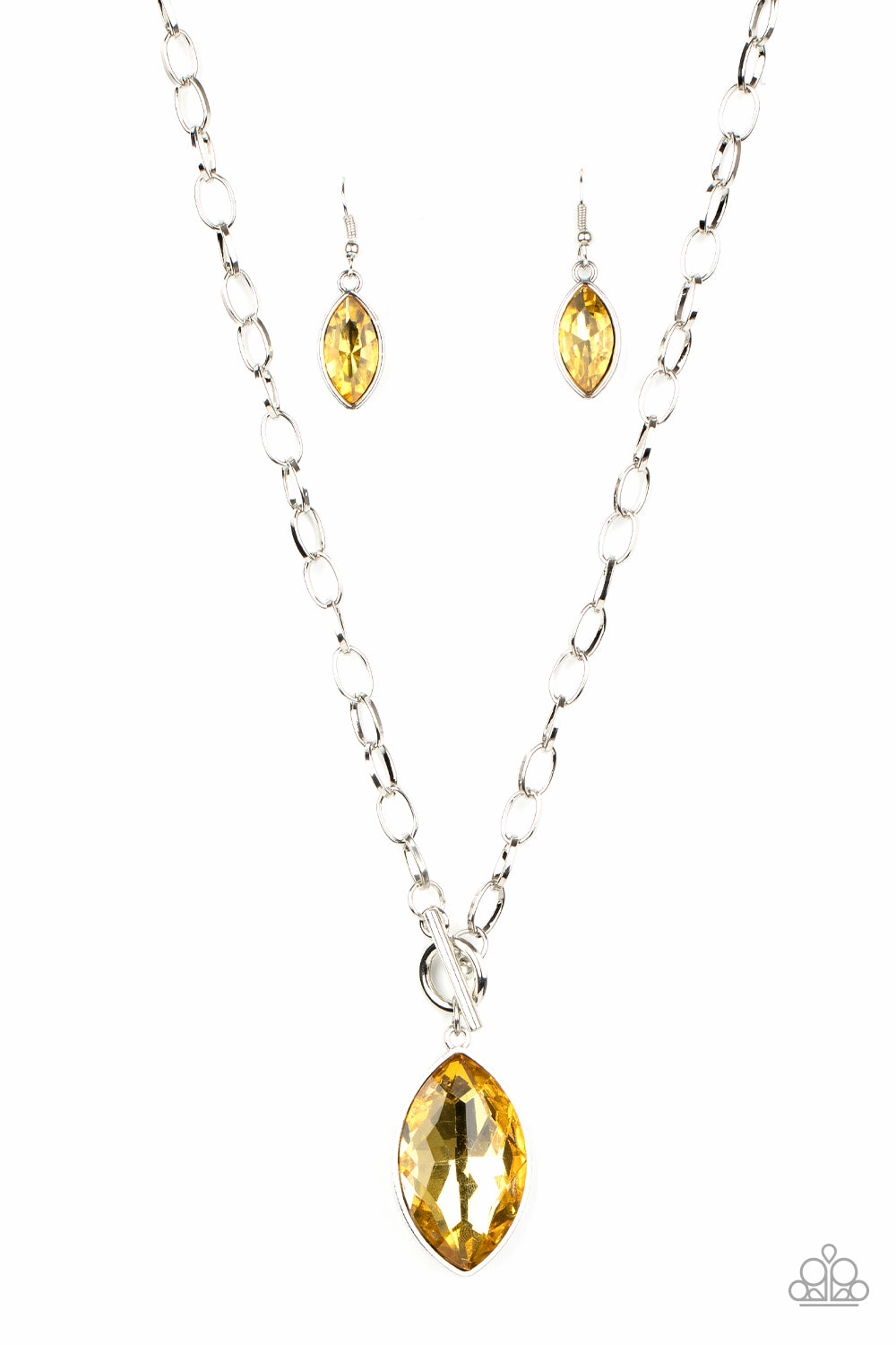 Paparazzi Accessories ? Unlimited Sparkle - Yellow Necklace?Flat Rate Ship $4.50? High-End Jewelry Polished Feature