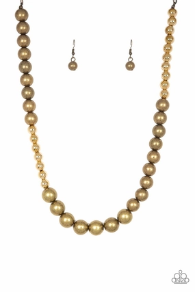 Matching Adornment Paparazzi Accessories ?Power To The People - Brass Necklace? Flat Rate Ship $4.50?
