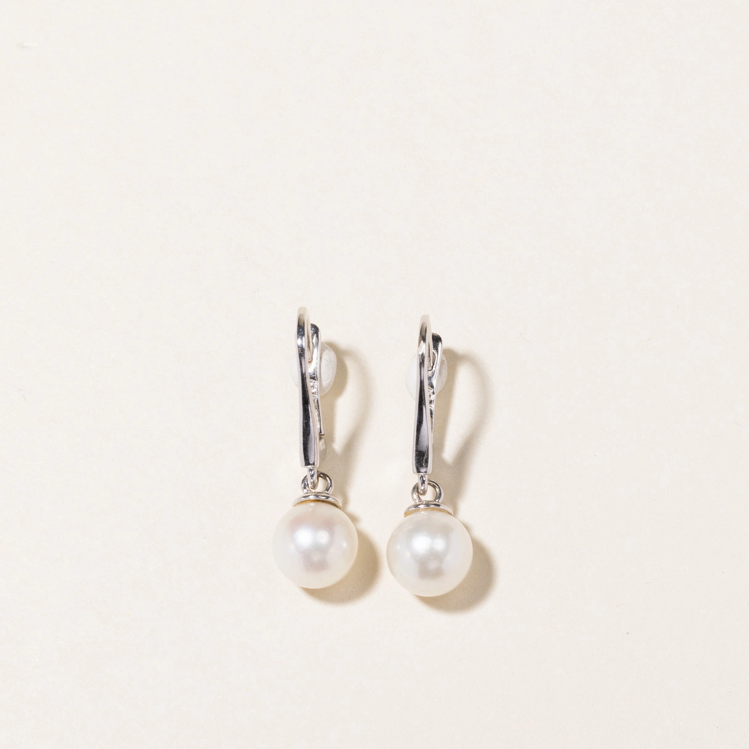 Formal Layer Artisan Detail Pearl Drop Earrings | 6.90mm