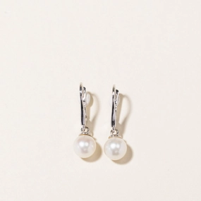 Formal Layer Artisan Detail Pearl Drop Earrings | 6.90mm
