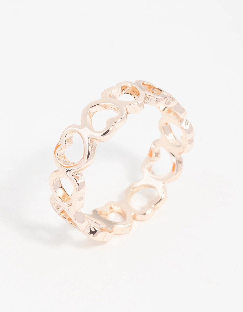 Wonderful Gift Rose Gold Heart Band Ring