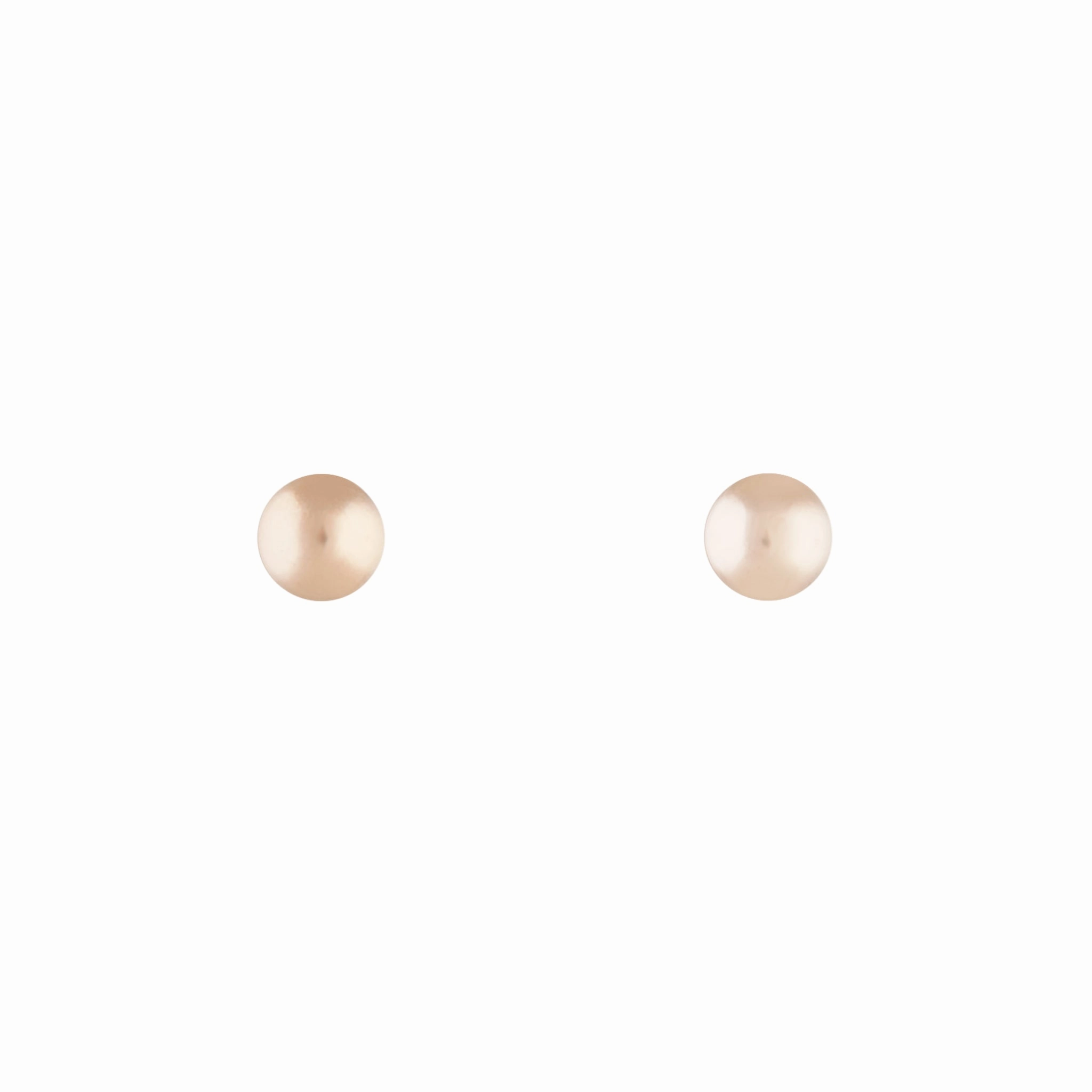 Rose Gold Small Plain Ball Stud Gorgeous Selection Avant-Garde Piece
