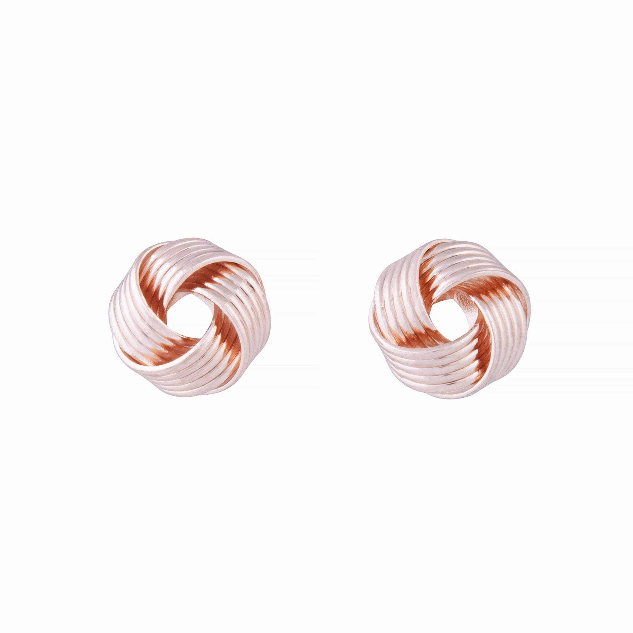 Rose Gold Small Twisted Knot Stud Vintage Decor Pretty Look