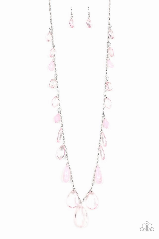 Paparazzi Accessories ?GLOW And Steady Wins The Race - Pink Necklace?Flat Rate Ship $4.50? Universal Fit Elegant Gift