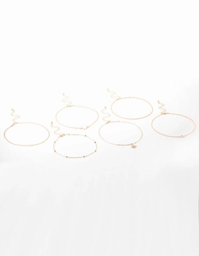 Everyday Essential Gold Celestial Choker Necklace 6-Pack