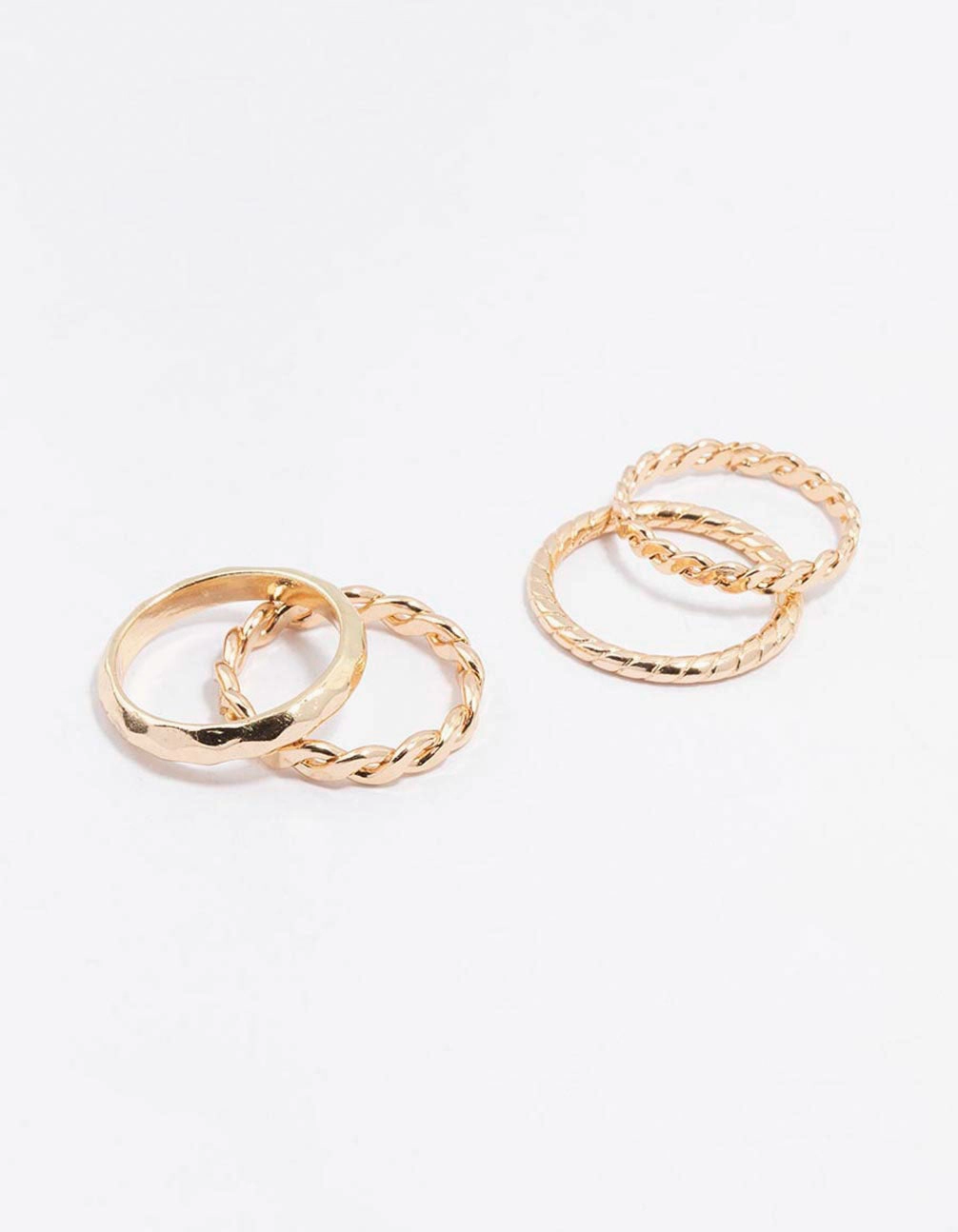 Gold Croissant Ring 4-Pack Classic Symbol