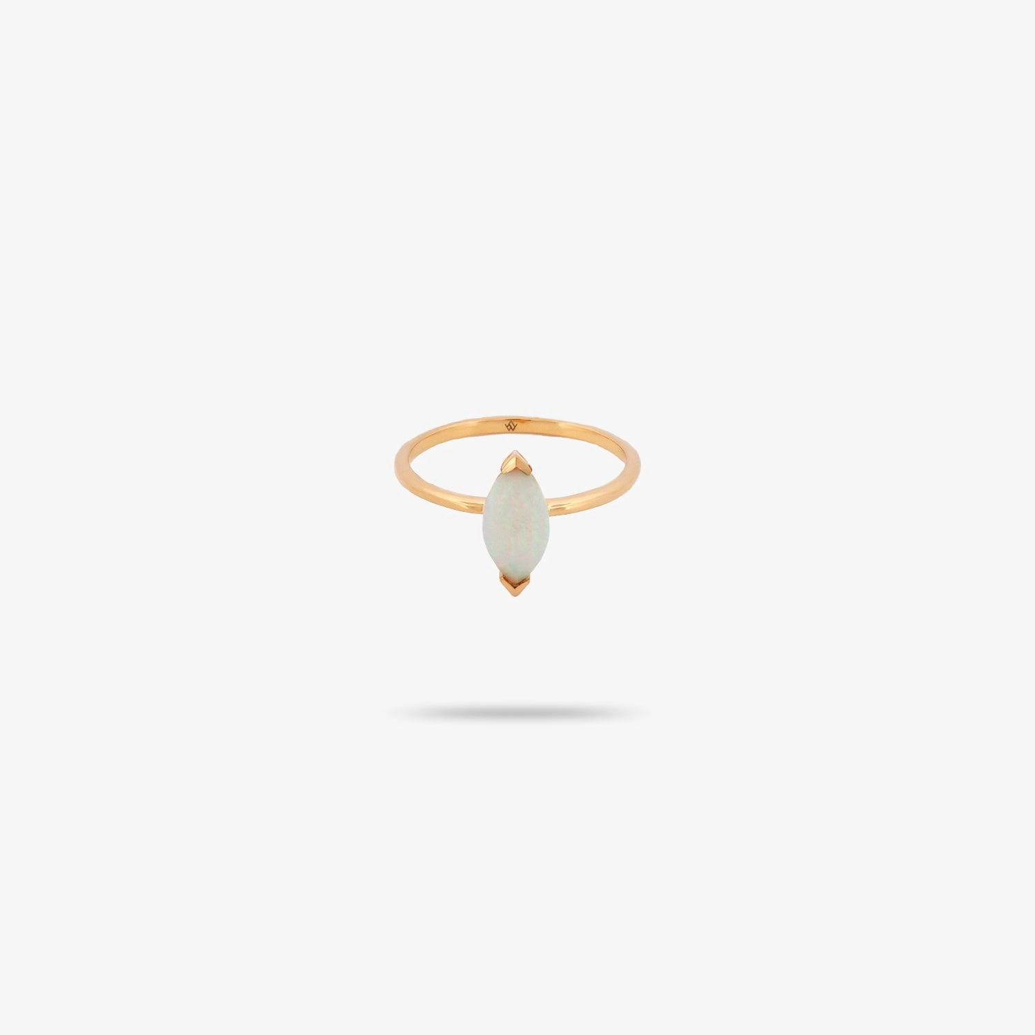Dusk Style Amare Wear Ethiopia Opal Marquise Solitaire Ring