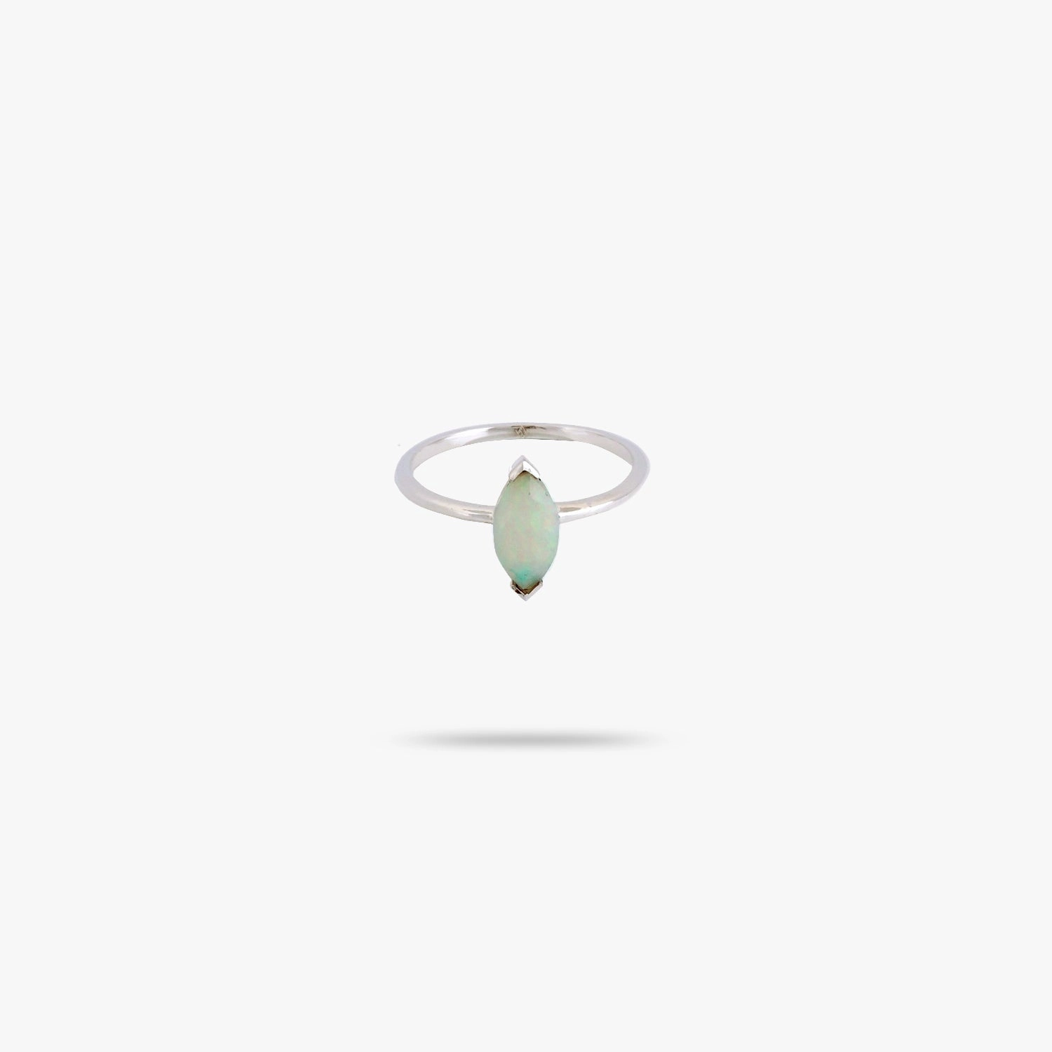 Eye-Catching Detail Amare Wear Ethiopia Opal Marquise Solitaire Ring