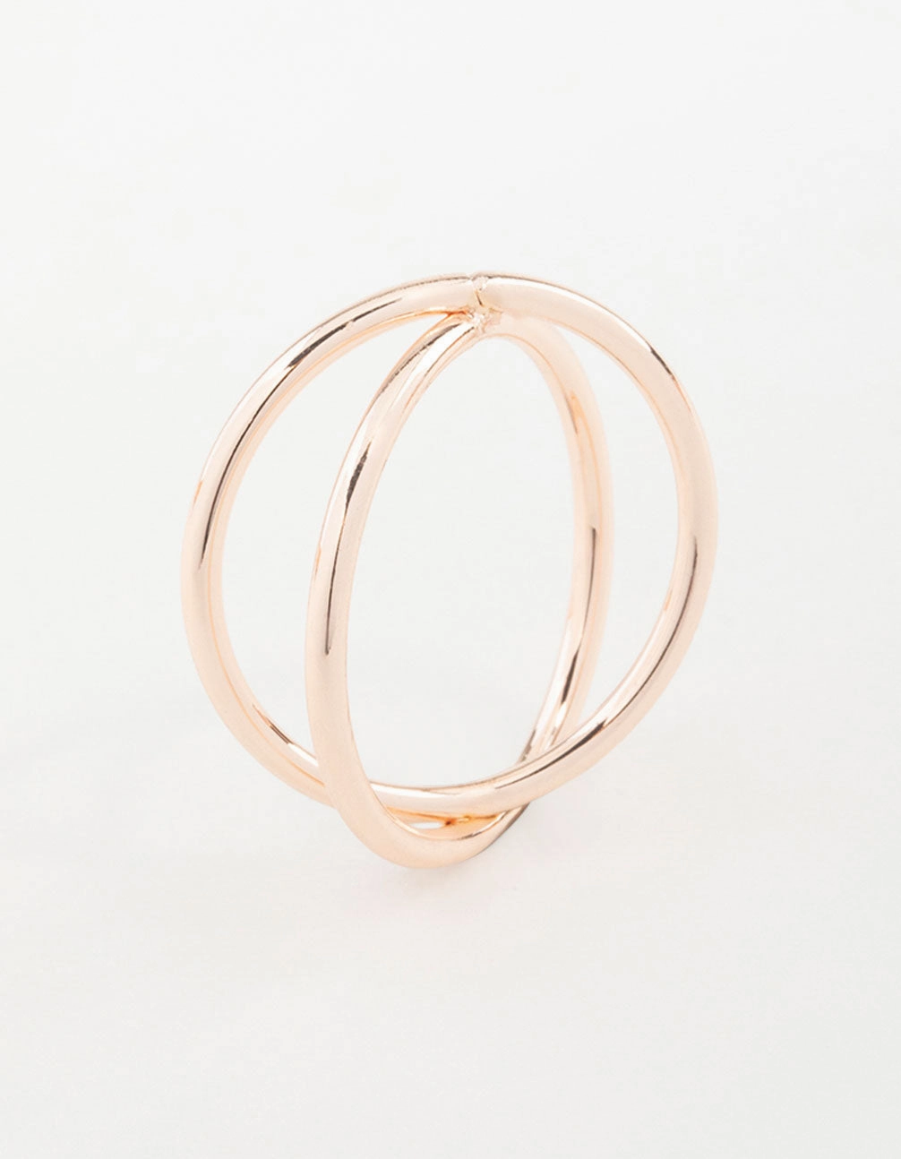 Rose Gold Cross Over Ring Gifting Moment Modern Choice