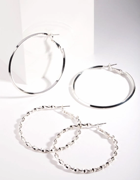 Corporate Item Silver Ultimate Hoop Earring Pack