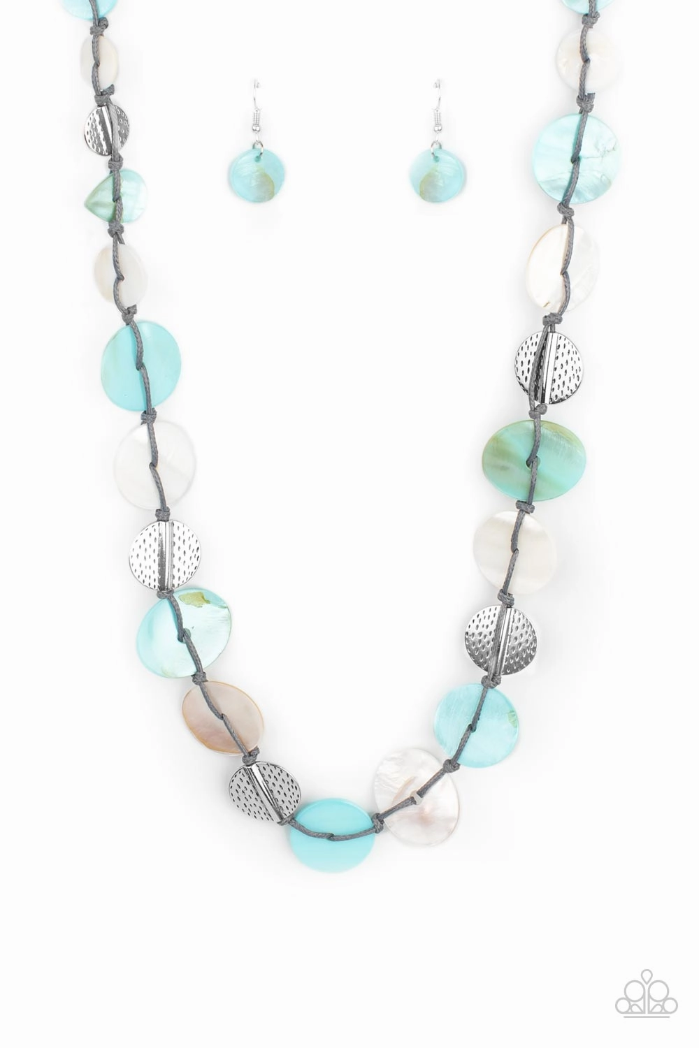 Paparazzi Accessories ?Seashore Spa - Blue Necklace?Flat Rate Ship $4.50? Coiled Item