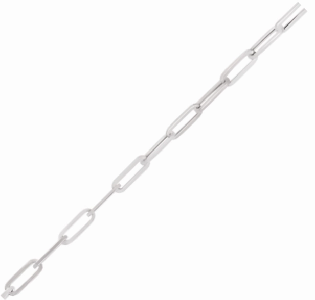 Paperclip (White Gold) Bright Detail