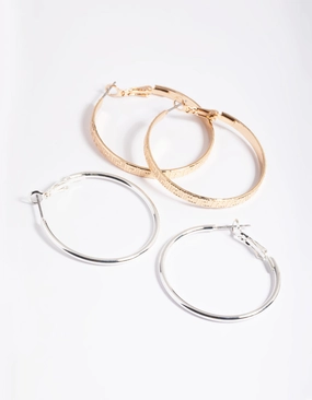 Beautiful Appearance Simple Hoop Earrings Pack