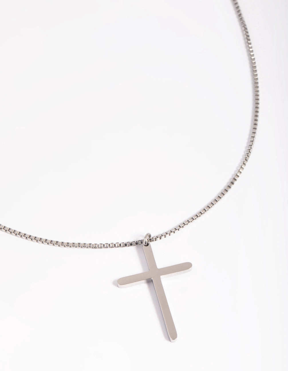Waterproof Stainless Steel Cross Necklace Career Jewelry Work Outfit