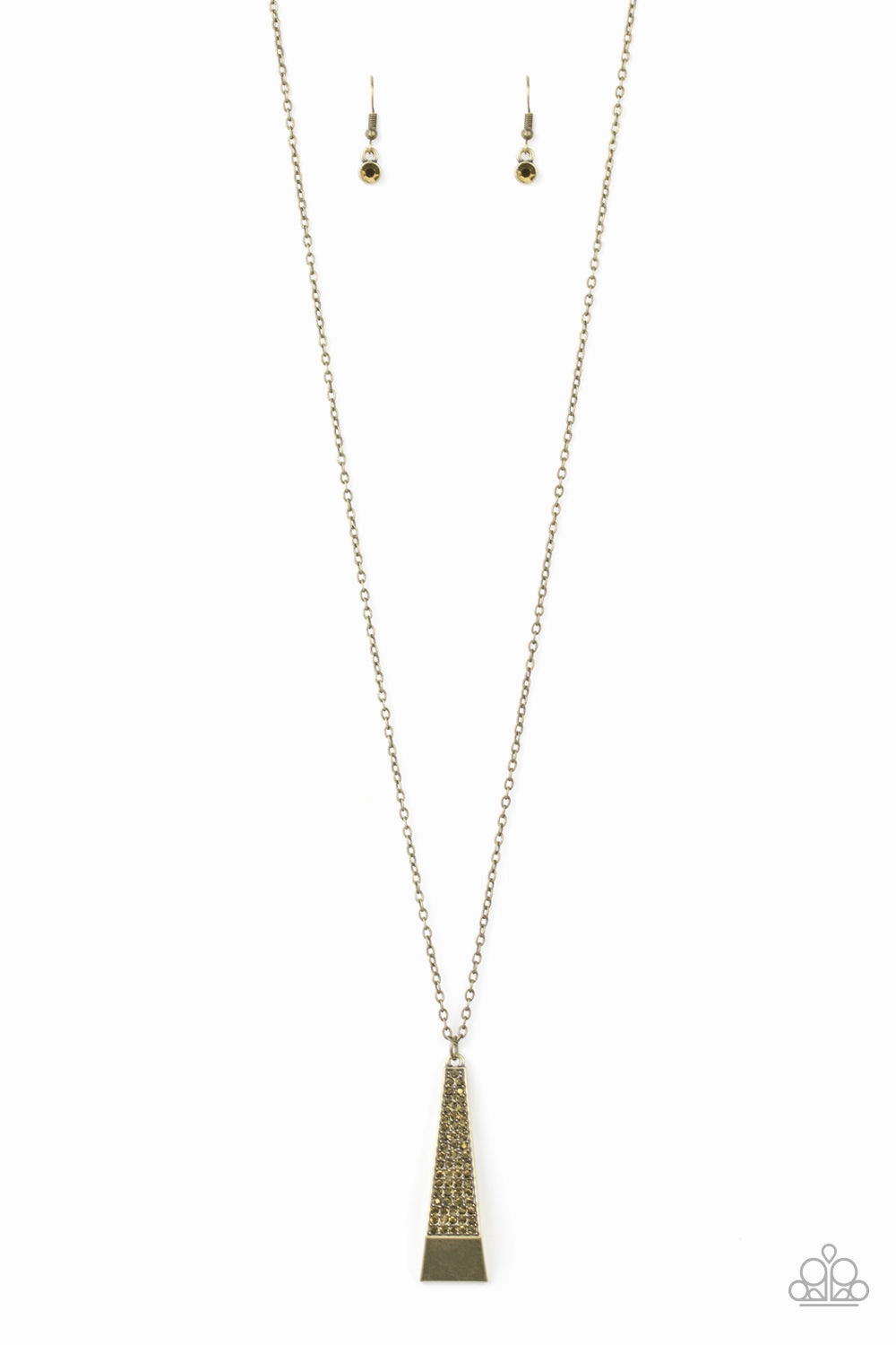 Paparazzi Accessories ? Prized Pendulum - Brass Necklace?Flat Rate Ship $4.50? Anniversary Piece Luxury Jewelry