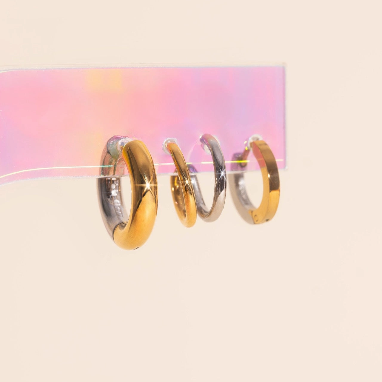 Vibrant Jewelry Look Mixed Metal Vibes Stack Pack (3 item pairs)