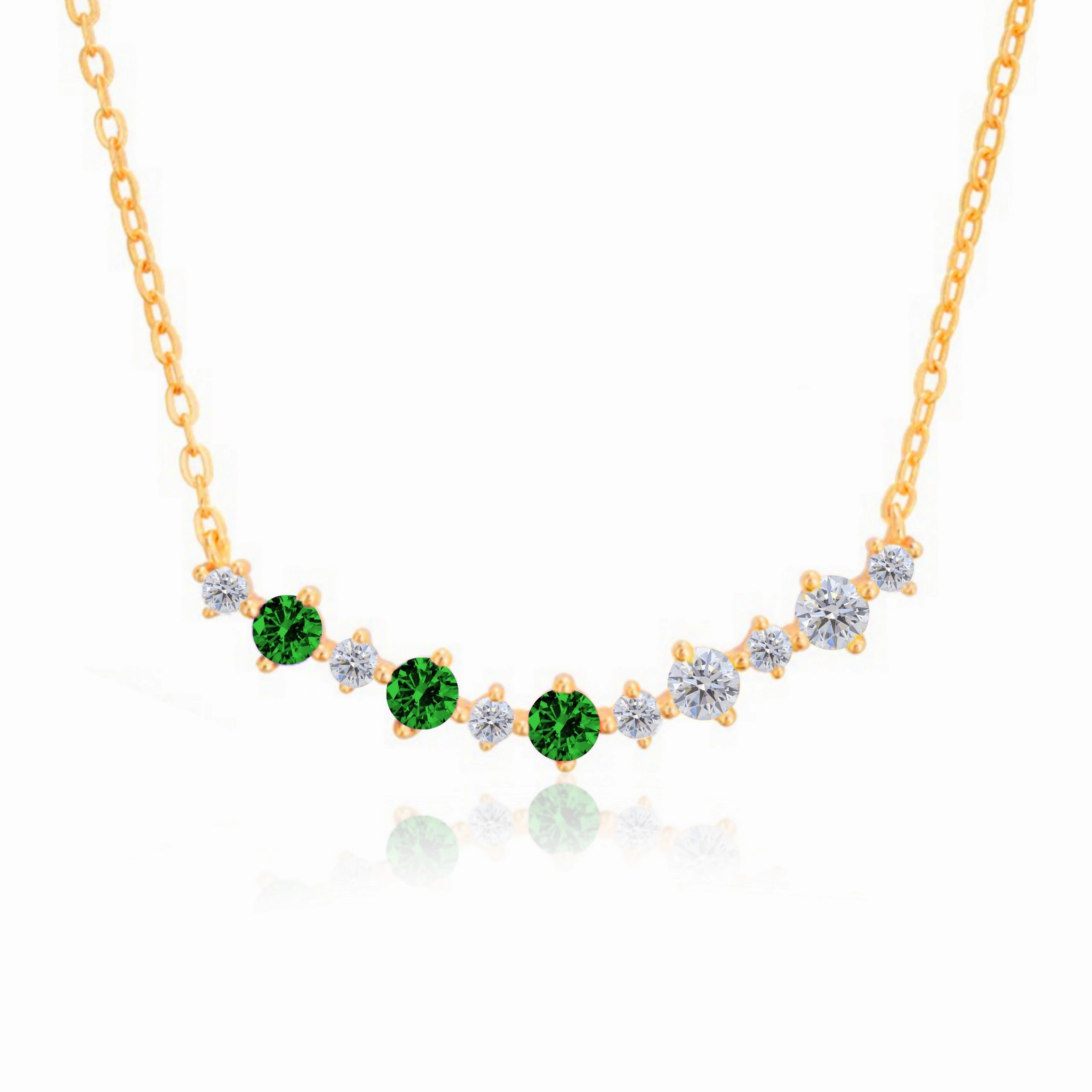 Timeless Piece Sterling Silver Colorful Rounded Bar Necklace