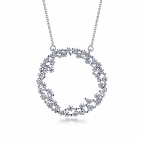 Superior Style Sterling Silver CZ Sprinkled Necklace