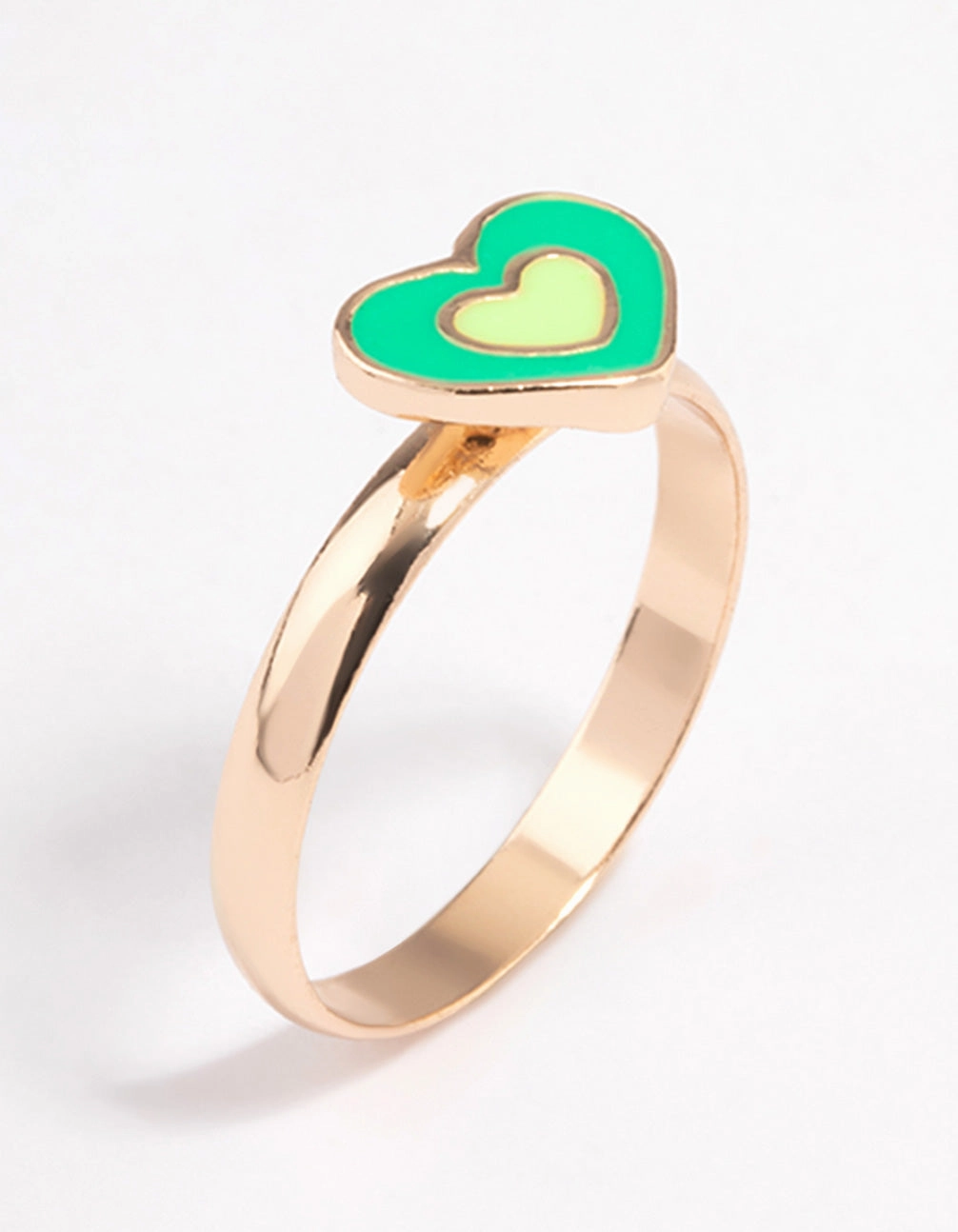 Gold Layered Heart Ring Comfortable Wear