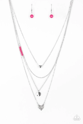 Patterned Item Paparazzi Accessories ?Gypsy Heart - Pink Necklace? Flat Rate Ship $4.50?
