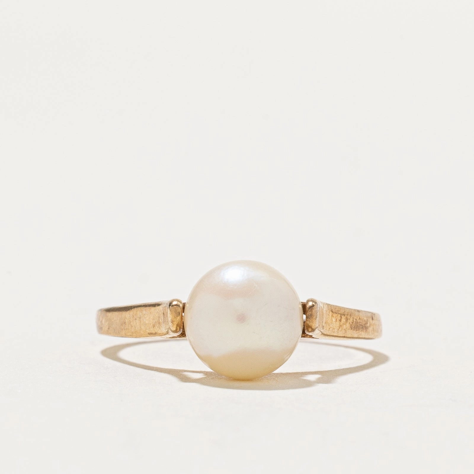 Solitaire Pearl Ring | SZ 5.5 Glow Ready Timeless Craft Shine