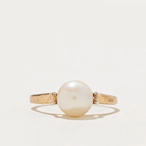 Solitaire Pearl Ring | SZ 5.5 Glow Ready Timeless Craft Shine