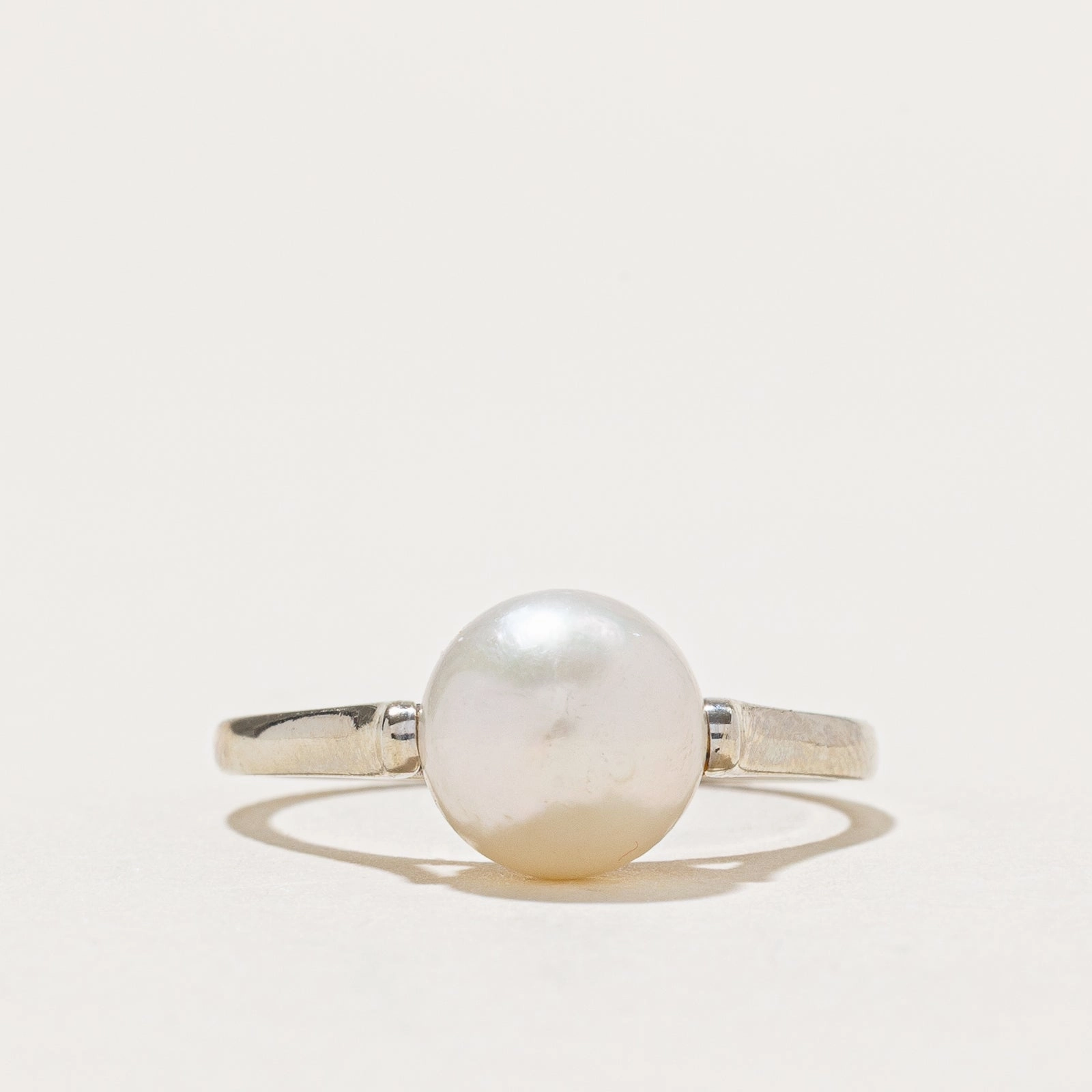 Bridal Choice Formal Event Solitaire Pearl Ring | SZ 7