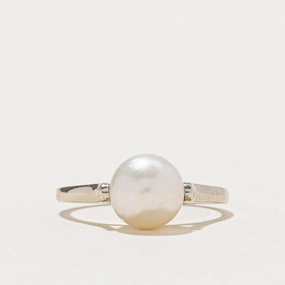 Bridal Choice Formal Event Solitaire Pearl Ring | SZ 7