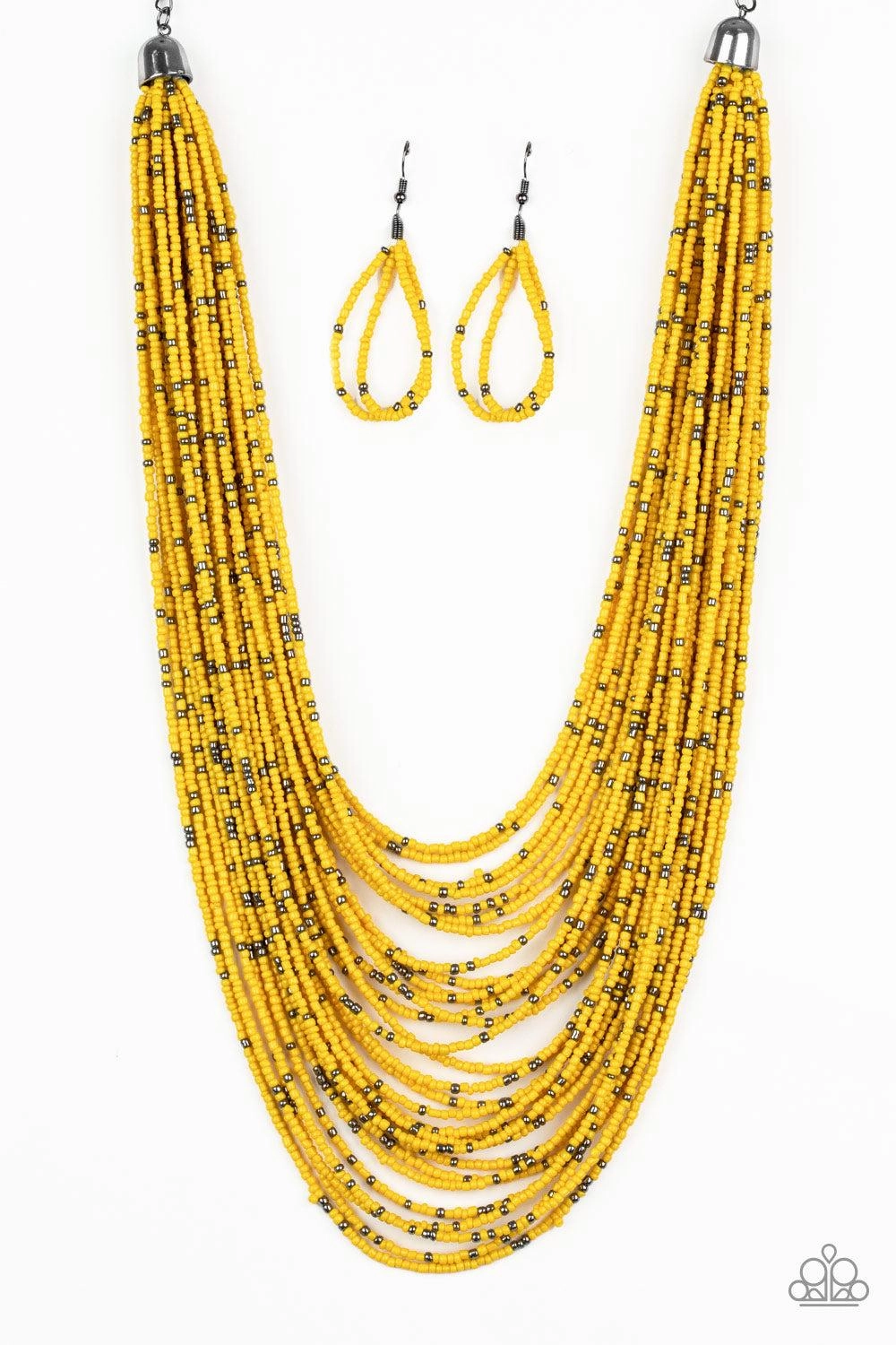 Paparazzi Accessories ? Rio Rainforest - Yellow Necklace?Flat Rate Ship $4.50? Celebration Gift